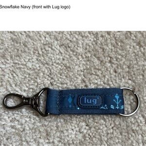 FIRM Price-Lug Link Printed Keychain-Snowflake Navy—EUC